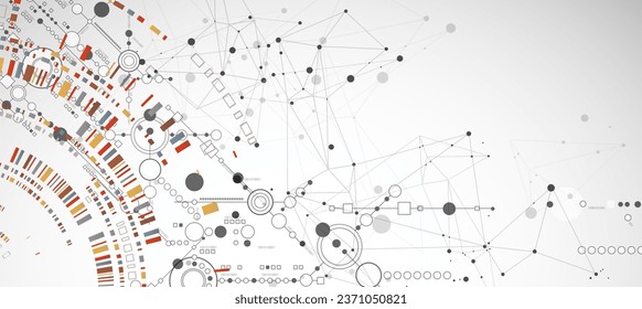 Abstract background on technological and scientific topics. Vector format.
