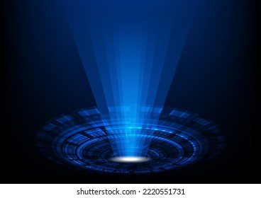El fondo abstracto de la tecnología y los datos digitales, la conexión
estilo de comunicación moderno, imagen de los tonos azul y negro y
Grandes datos utilizados para plantillas multimedia web.