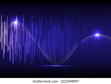 Abstract background on technology and digital data connection ,
Modern communication style concept, blue and black tones, 
big data concept used for templates, web, multimedia.