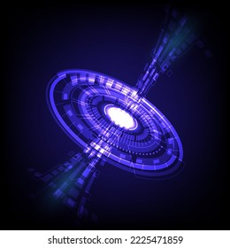 Abstract background on technology and digital data connection ,
Modern communication style  blue and black tones, background design, vector illustration and
big data concept used for templates, web.