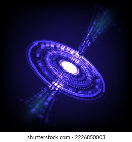 Abstract background on technology and digital data connection ,
Modern communication style concept, blue and black tones and
big data concept used for templates, web, multimedia.