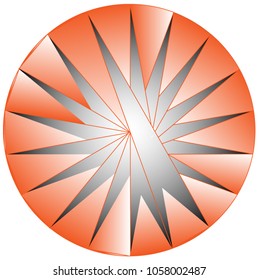 Abstract background on Thalet's Theorem: All circumferential angles constructed above the diameter of the circle are true