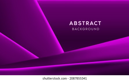 Abstract background on violet color. Swatch background сoloring in magenta tones. Modern purple geometric pattern. Neon gradient for design horizontal prints. Luxury texture. Vector illustration