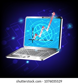 Abstract background online trading concept.vector eps10