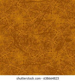 Abstract background with openwork elements. Complicated mandalas. Repeated pattern. Seamless texture. It can be used as wallpaper, upholstery, wrapping, fabric or your design.