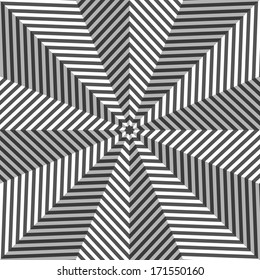 Abstract background in Opt Art style. Vector illustration.