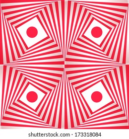 Abstract background in Opt Art style. Vector illustration.