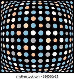 Abstract background in Opt Art style