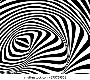 Abstract background with optical illusion effect. Vector 