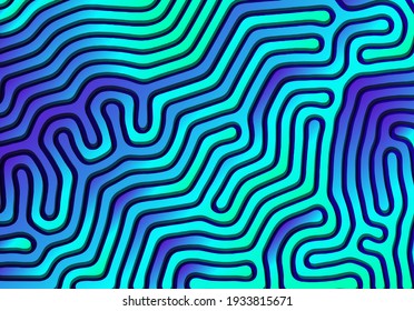 Abstract background with optical illusion generative pattern and vibrant fluid psychedelic colors