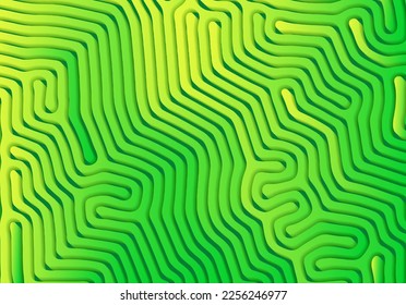 Abstract background with optical illusion generative pattern and vibrant fluid psychedelic colors