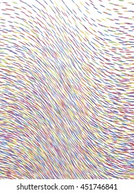 Abstract background, optical illusion of gradient effect. Stipple effect. Rhythmic colorful noise particles. Grain texture