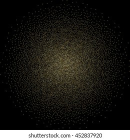 Abstract background, optical illusion of gradient effect. Stipple effect. Rhythmic noise particles. Grain texture