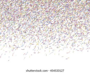 Abstract background, optical illusion of gradient effect. Stipple effect. Rhythmic colorful noise particles. Grain texture