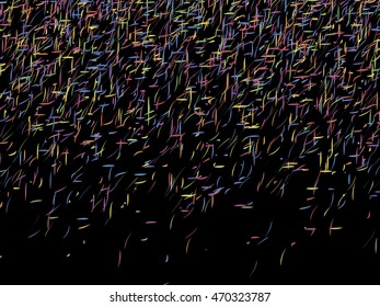 Abstract background, optical illusion of gradient effect. Stipple effect. Rhythmic colorful noise particles. Grain texture