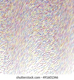 Abstract background, optical illusion of gradient effect. Stipple effect. Rhythmic colorful noise particles. Grain texture