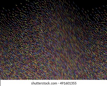 Abstract background, optical illusion of gradient effect. Stipple effect. Rhythmic colorful noise particles. Grain texture