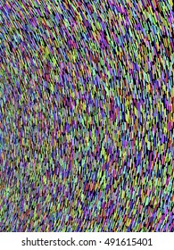 Abstract background, optical illusion of gradient effect. Stipple effect. Rhythmic noise particles. Grain texture