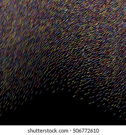 Abstract background, optical illusion of gradient effect. Stipple effect. Rhythmic colorful noise particles. Grain texture