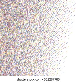 Abstract background, optical illusion of gradient effect. Stipple effect. Rhythmic colorful noise particles. Grain texture