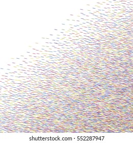 Abstract background, optical illusion of gradient effect. Stipple effect. Rhythmic colorful noise particles. Grain texture