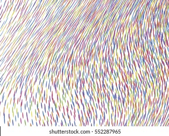 Abstract background, optical illusion of gradient effect. Stipple effect. Rhythmic colorful noise particles. Grain texture