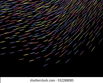 Abstract background, optical illusion of gradient effect. Stipple effect. Rhythmic colorful noise particles. Grain texture