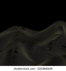 Abstract background. Optical illusion. Traffic. Wavy lines.