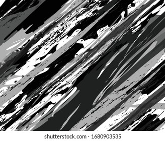 Fondo abstracto con onda de ilusión óptica. Líneas horizontales en blanco y negro con efecto de distorsión ondulada para impresiones, páginas web, plantillas, carteles, fondos monocromos y patrones