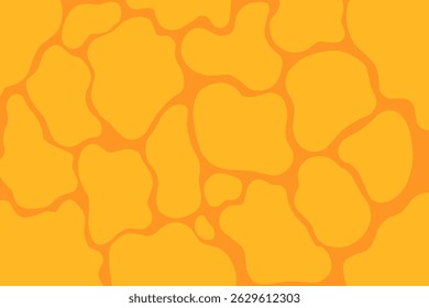 Fondo abstracto con mancha naranja. Gota de baba de queso. Queso derretido slime blob Fondo de pantalla sin costuras.

