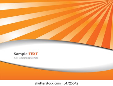 Abstrakter orangefarbener Hintergrund, Vektorgrafik.