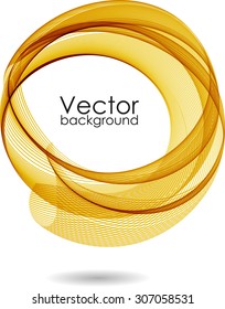 Abstract background with orange circle