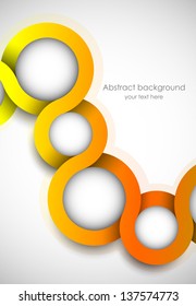 Abstract background with orange circles