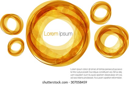 Abstract background with orange circles