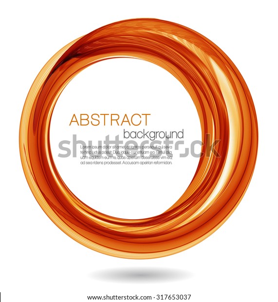 Abstract Background Orange Circles Stock Vector Royalty Free 317653037