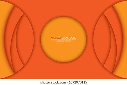 Abstract background with orange circles. Eps 10