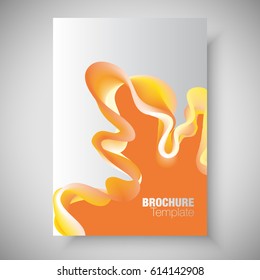 Abstract background with orange color