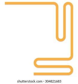 Abstract background with orange color line and have space for insert message, vector illustration