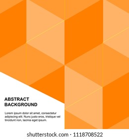 abstract background Orange color,EPS10 Design Graphic Concept box square blend with color Different level