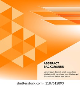 abstract background Orange color,EPS10 Design Graphic Concept box square blend with color Different level