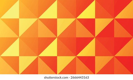 Abstrakter Hintergrund in orangen Farben Dreiecke abstrakter Farbverlauf