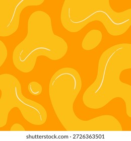 Fondo abstracto con llamas naranjas. Mancha de limo de lava. Queso derretido slime blob Fondo de pantalla sin costuras	