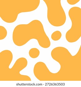 Fondo abstracto con llamas naranjas. Mancha de limo de lava. Queso derretido slime blob Fondo de pantalla sin costuras	
