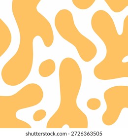 Fondo abstracto con llamas naranjas. Mancha de limo de lava. Queso derretido slime blob Fondo de pantalla sin costuras	