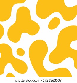 Fondo abstracto con llamas naranjas. Mancha de limo de lava. Queso derretido slime blob Fondo de pantalla sin costuras	