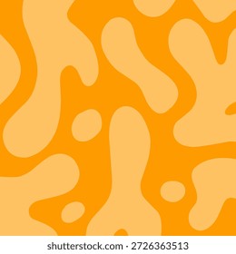 Fondo abstracto con llamas naranjas. Mancha de limo de lava. Queso derretido slime blob Fondo de pantalla sin costuras	