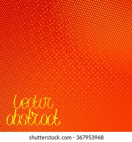 Abstract Background. Orange Floral Pattern. Yellow Structure Texture. Vector Illustration