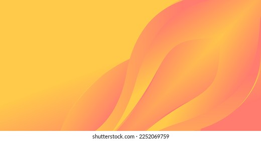 abstract background orange gadient with waves