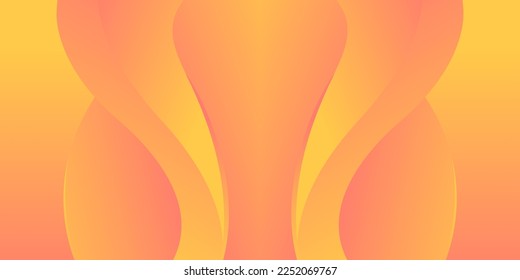 degradado de naranja de fondo abstracto con ondas