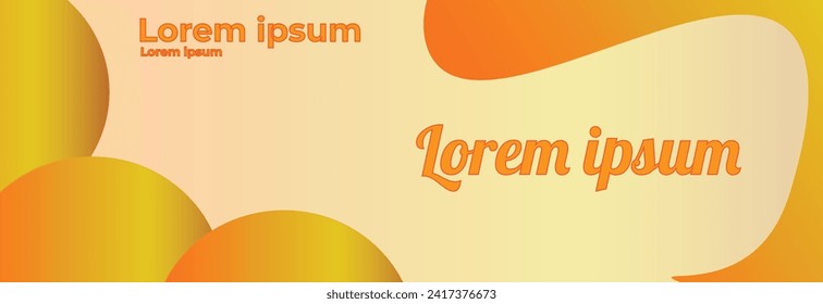 abstract background with orange gradient, for banner design
